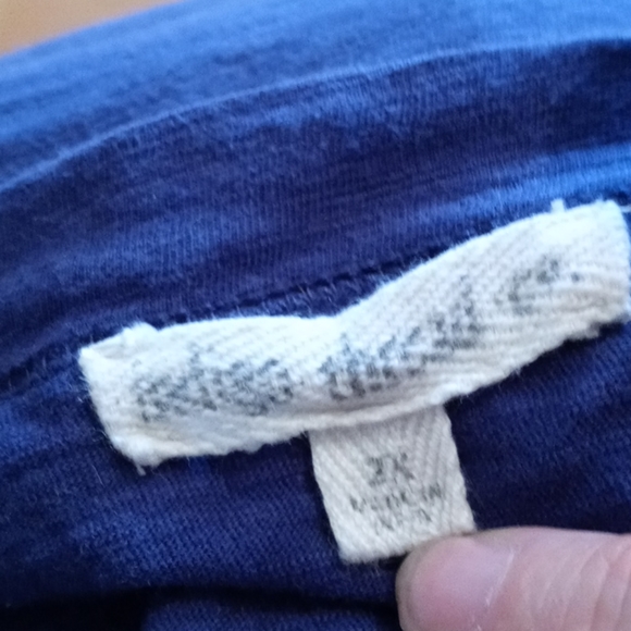 Indigo Thread Co. Tee Shirt with Embroidered Detail in Front - Picture 4 of 4